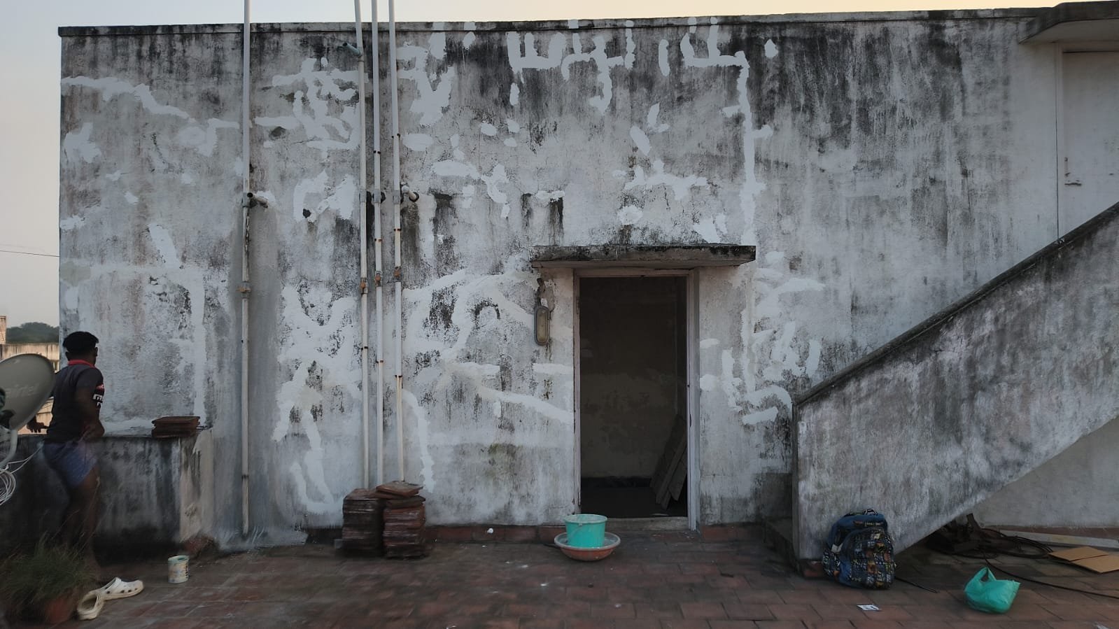 Rooftop waterproofing and wall repair work in Chennai, Tamil Nadu by VRN Aishwaryam Homes